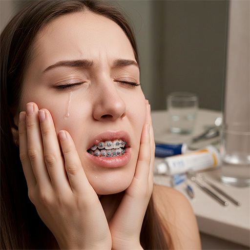 Болят зубы с брекетами